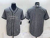 Men's Dallas Cowboys Blank Grey Gridiron Cool Base Stitched Baseball Jersey,baseball caps,new era cap wholesale,wholesale hats